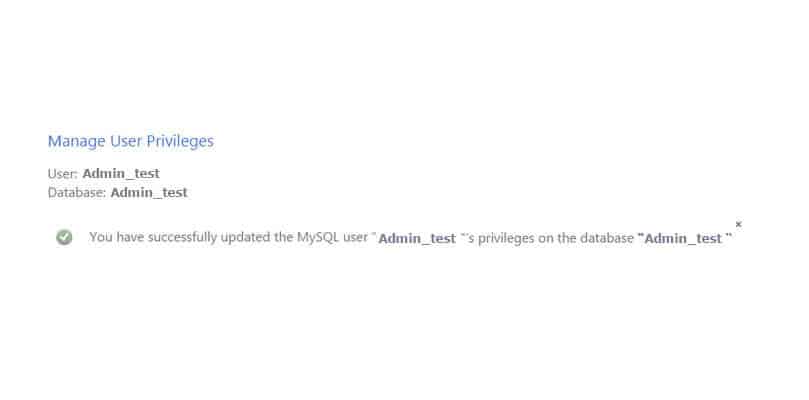 MYSQL User Database Updated