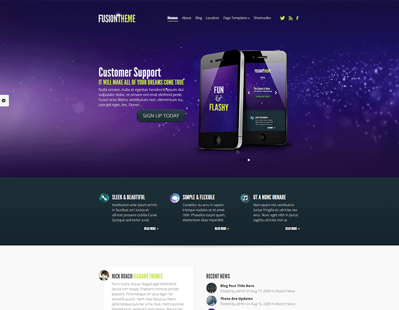 Fusion WordPress Theme