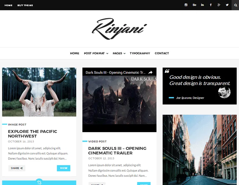 Rinjani-Blog-Theme