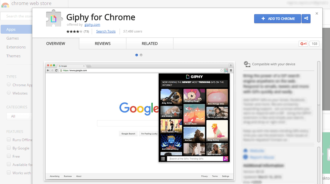 giphy capture chrome extension