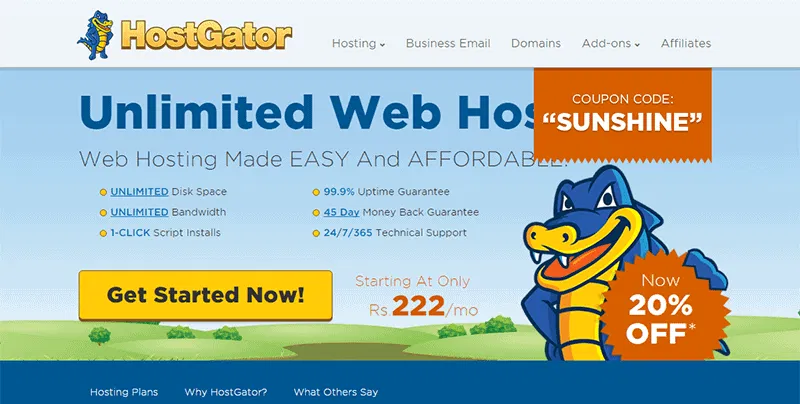 Hostgator web hosting