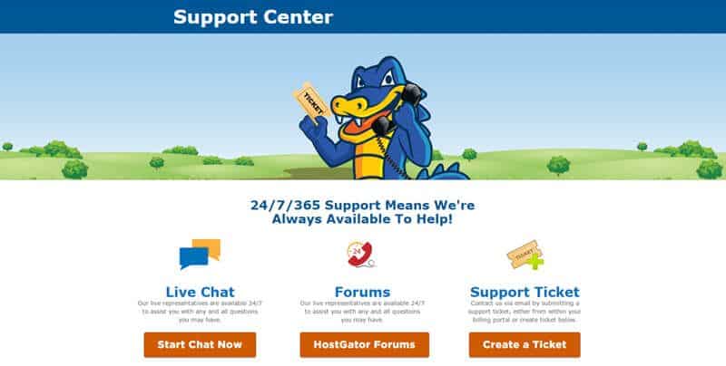 hostgator customer support