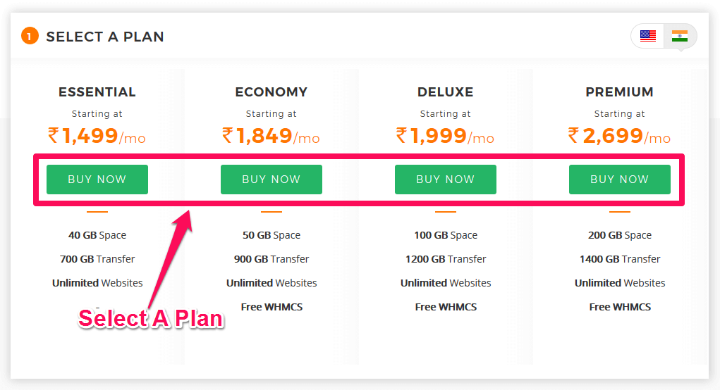 Bigrock Reseller Hosting Plan